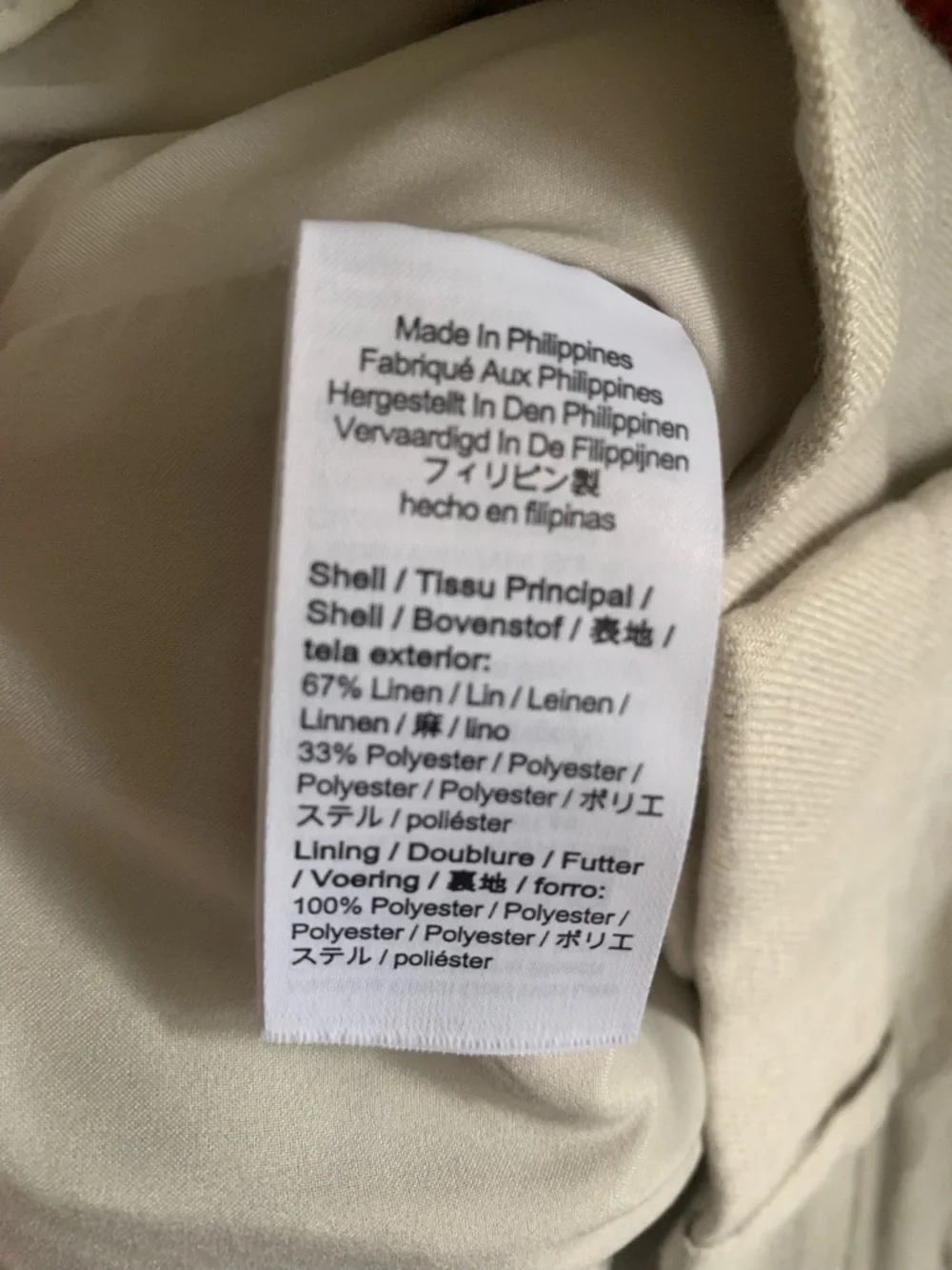 J Crew Womens 6 Beige Cropped Wide Leg Linen Blend Lined Sydney Pants Spring ‘24